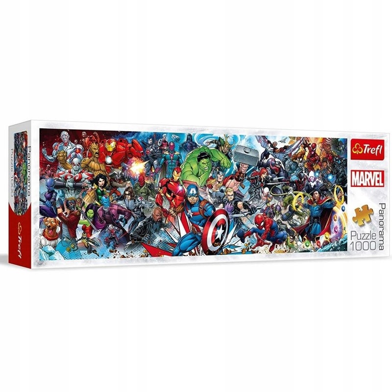 Trefl Marvel Avengers Panorama 1000 Piece Jigsaw Puzzles for Adults & Children Aged 12+ Marvel Universe Wide Panoramic Puzzle - Image 3